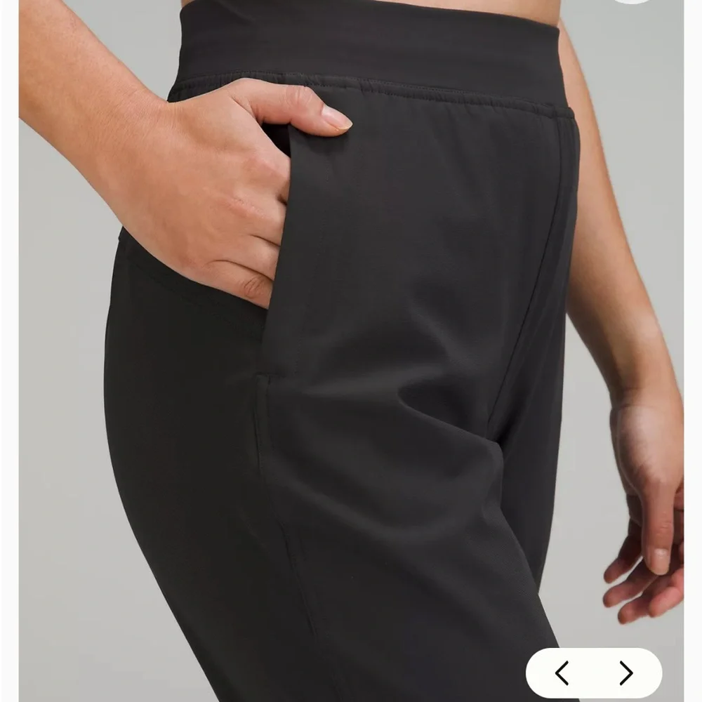 Women's Black Jogger Pants - Picture 6 of 7